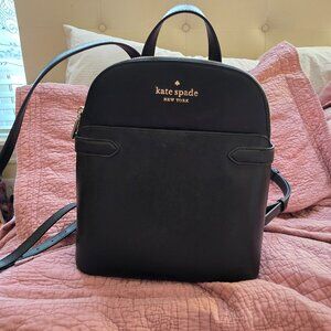 Genuine Leather Kate Spade Backpack Purse with Gold Hardware